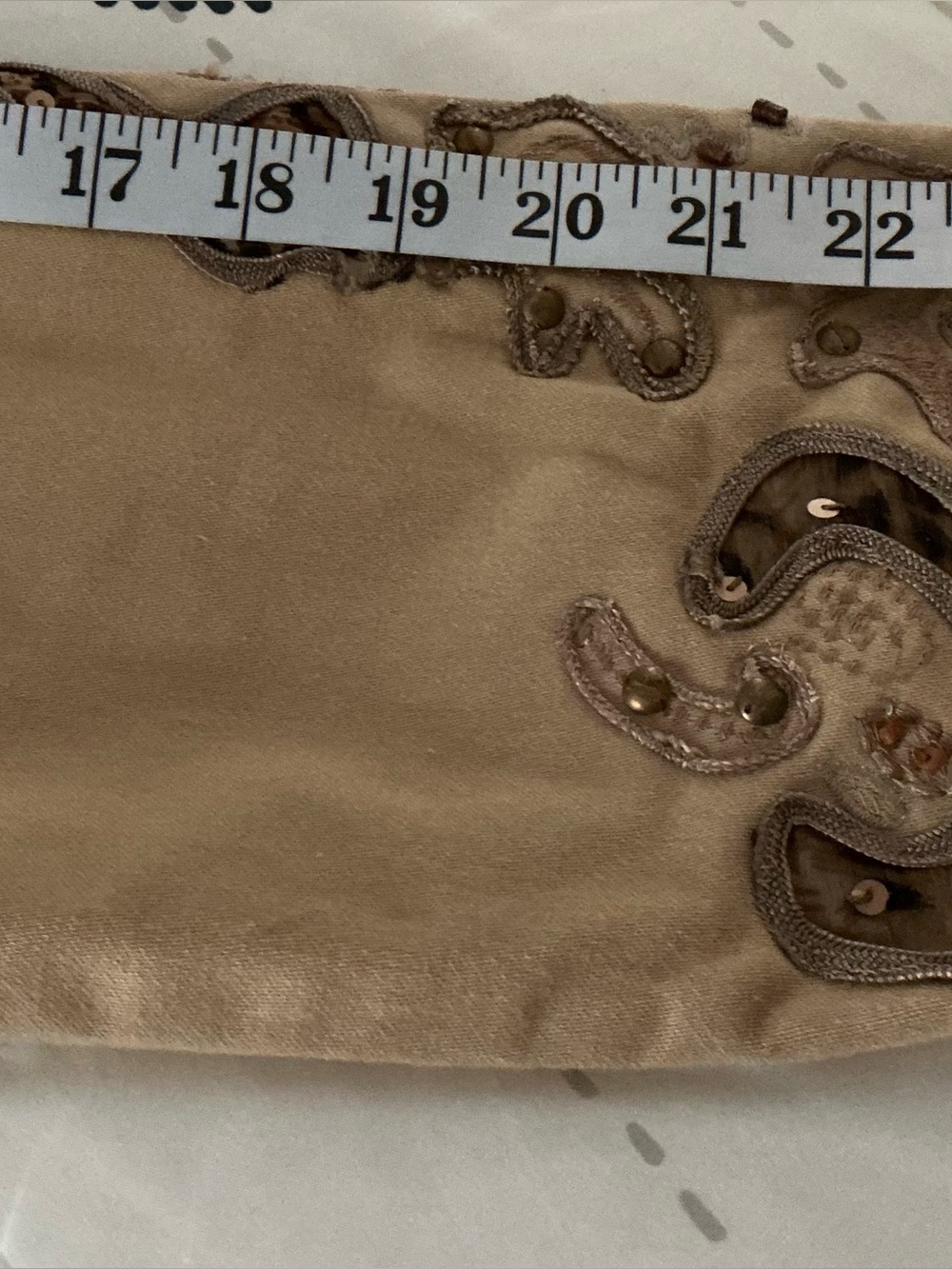 new direction Tan Embellished Paisley Blazer - Picture 5 of 7